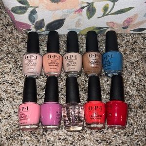OPI mail Polish. New and used once. 10 polishes